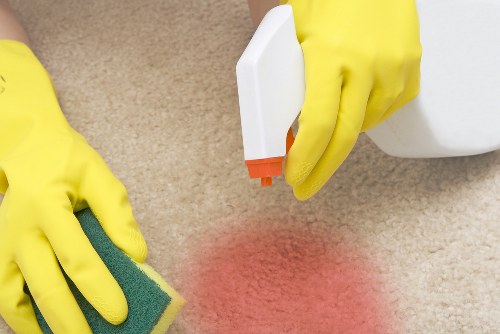 Professional hard floor cleaning in a SW20 home hallway