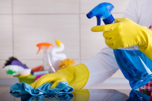 Customer concern being recorded during a carpet cleaning complaint review
