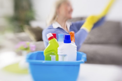 Training on safe carpet cleaning procedures and protective equipment