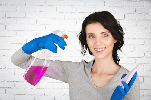 Sustainable carpet cleaning with recycling and local waste separation